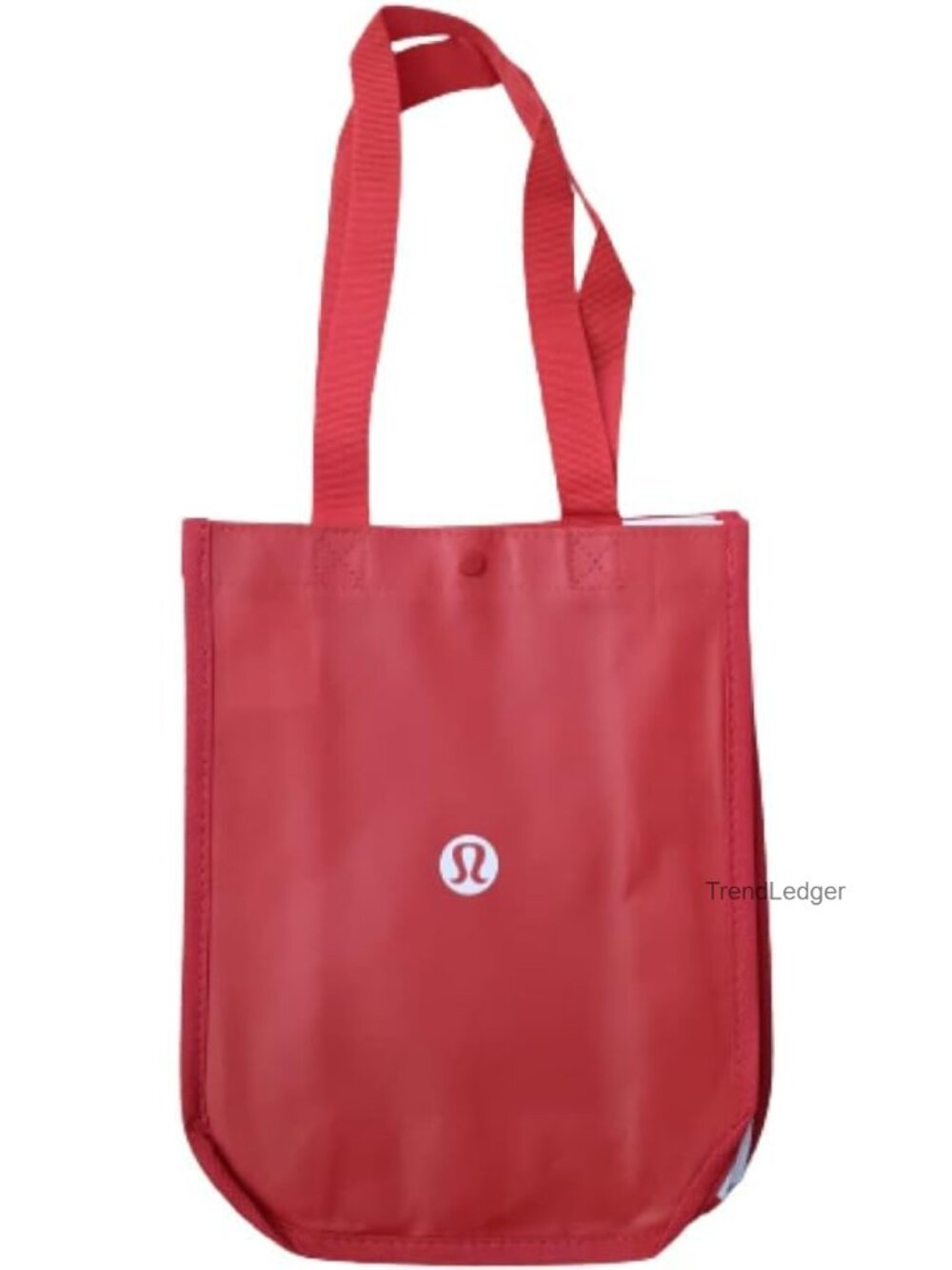 Recycled Plastic Tote Bag Small Snap Closure Utility Pocket